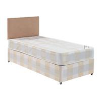 York Light Quilt Sprung Divan Set Kingsize 2 Head End Drawers