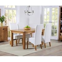 Yoland 140cm Oak Dining Table with Vienna Chairs