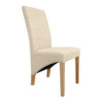 York Fabric Natural Dining Chairs (Pair)