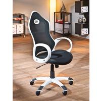 Yoko Black And White Adjustable Office Chair