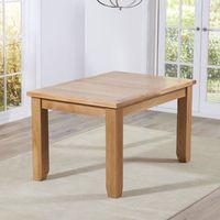 york 130cm oak extending dining table