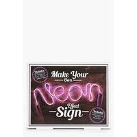 your own neon sign kit pink