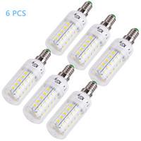 YouOKLight 6PCS E14/E27 12W 1000lm CRI>80 3000K/6000K 48SMD5730 LED Light Corn Bulb (110-120V/220-240V)