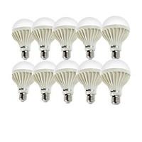 youoklight 10PCS E27 7W 12SMD5630 550LM 6000K White Light LED Globe Bulbs (AC220V)