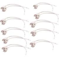 youoklight 10pcs mr16 bulb light wire connector socket white