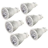 YouOKLight 6PCS GU10 5W 450lm 3000K/6000K 5-High Power LED SpotLight Bulb Lamp (AC110-120V/220-240V)-Silver