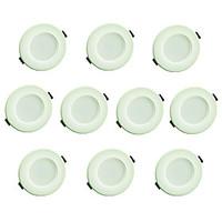 YouOKLight 10PCS 3W AC220V 8xSMD5730 200LM Warm White/Cold White 3000K/6000K Light Recessed Ceiling Light