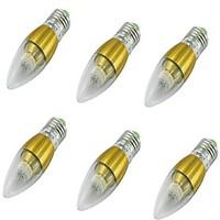 YouOKLight 6PCS E27 5W 50xSMD3014 500LM 3000K Warm WhiteLED Candle Bulbs AC85-265