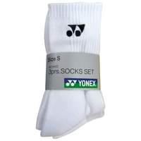 Yonex - Socks 3-pairs - White Medium /badminton