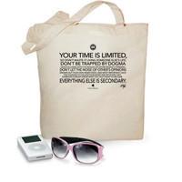 your time is limited bag (black)