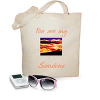 you are my sunshine premium quality should bag 100 cotton