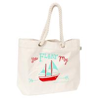 you float my boat beach bag