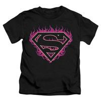 youth superman fuchsia flames