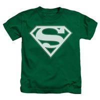 youth superman green white shield