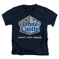 youth white castle distressed logo