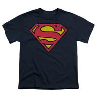 youth superman distressed shield