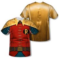 youth batman classic tv robin costume frontback print