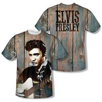 Youth: Elvis Presley - Woodgrain (Front/Back Print)