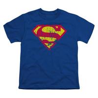 youth superman classic logo distressed