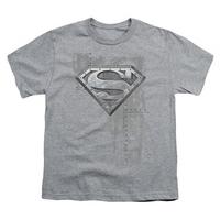 youth superman riveted metal shield