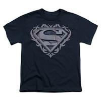 youth superman tribal steel shield