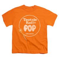 youth tootsie roll pop logo orange