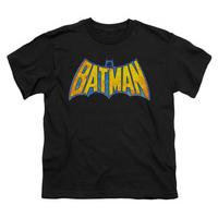 youth batman robin bm neon distress logo