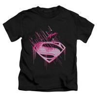 youth man of steel pink splatter