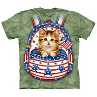 Youth: Patriotic Backpack Kitten