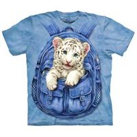 youth backpack white tiger