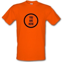 You are Here male t-shirt.