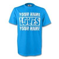 your name loves your name t shirt sky