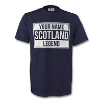 your name scotland legend tee navy kids