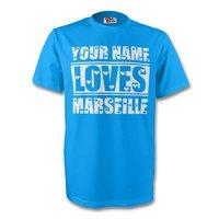 your name loves marseille t shirt sky kids