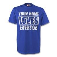 Your Name Loves Everton T-shirt (blue)