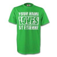 Your Name Loves St Etienne T-shirt (green) - Kids