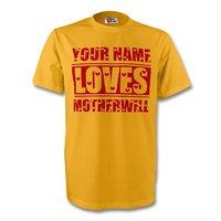 Your Name Loves Motherwell T-shirt (yellow) - Kids