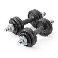 york 15kg cast iron dumbbell set