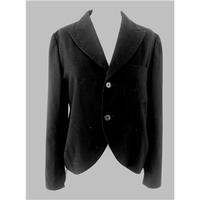 Yohji Yamamoto Size Medium Luxury Japanese Designer Black Laine Wool Blazer Jacket