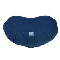 Yoga Mad Zafu Pleated Crescent Buckwheat Cushion - Blue