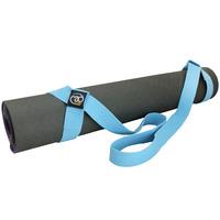 yoga mad yoga belt and mat carry strap light blue