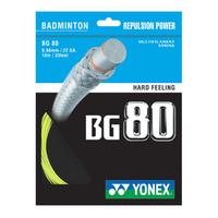 Yonex BG 80 Yellow Badminton Racket String 10M SET