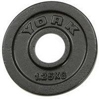 York 1.25kg Hammertone Cast Iron Olympic Plate