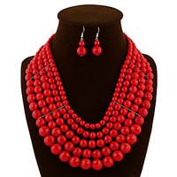 Yoonheel Women Vintage / Party / Casual Alloy / Acrylic Necklace / Earrings Sets