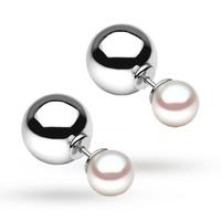 yoko 18ct white gold akoya earrings