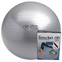 Yoga-Mad 125kg Burst Resistant Swiss Ball & Pump 65cm