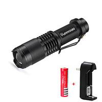 YURROAD Mini CREE T6 Led Flashlight Zoomable 3000LM 5 Modes Penlight Torch Waterproof Linterna/lanterna 18650 Rechargeable Battery/Charger