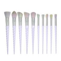 Yurily 10 Piece Multi-Coloured Professional Cosmetic Make Up Brush Set