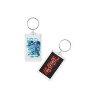 yu gi oh dragon lucite keyring with blue eyes white