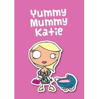 yummy mummy cartoon personalised card